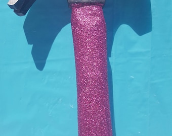 Glitter Hammer, (Your Choice of Color), Pink Tools, Pink Hammer, Hammer, Blue Hammer, Purple Hammer, Gold Hammer