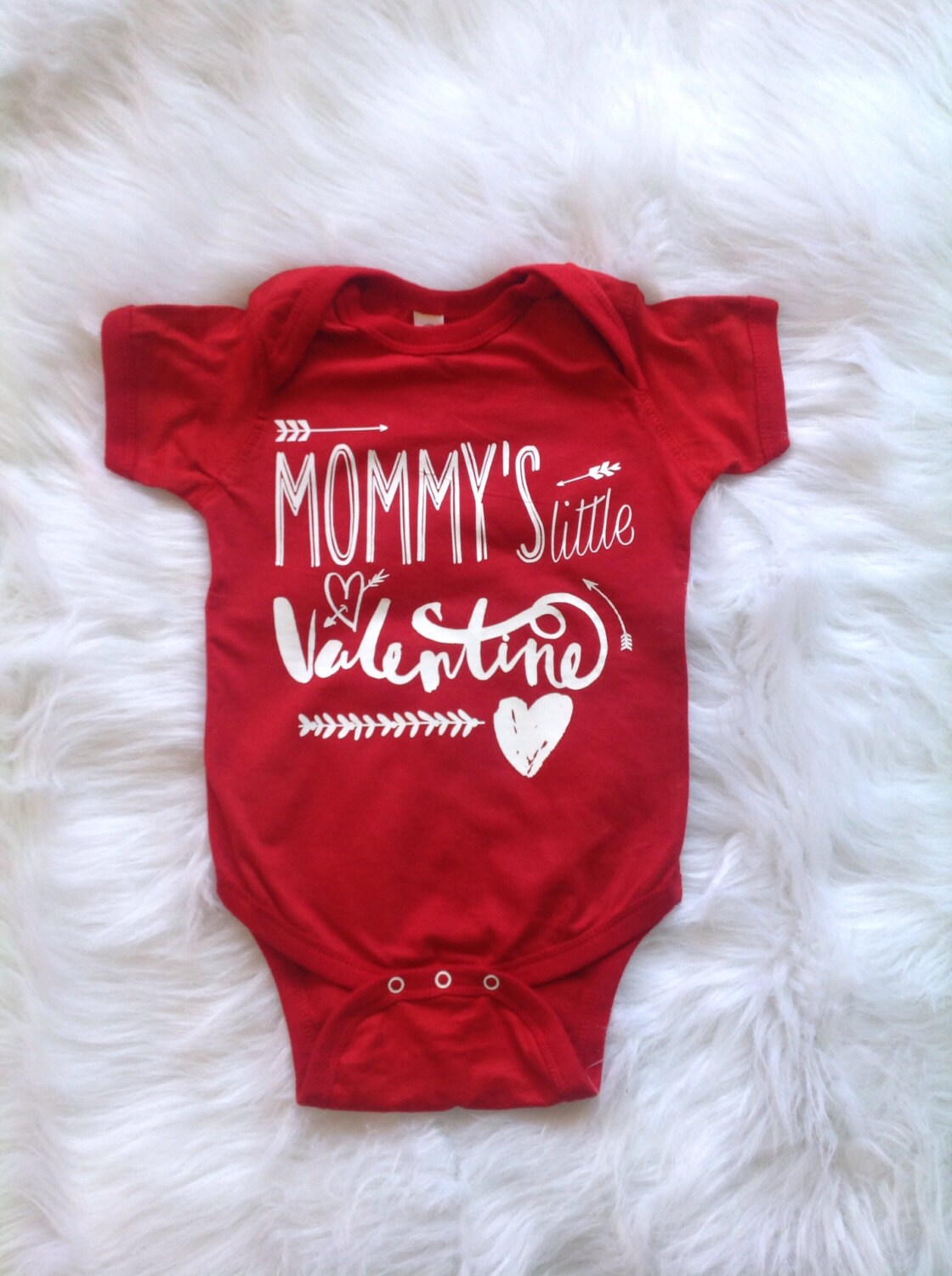 mommy's little valentine baby/ valentine onesie/ baby boy/