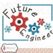 Engineer embroidery design. Machine embroidery design, science embroidery download, baby engineer embroidery.