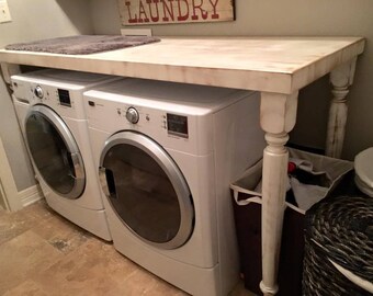 Distressed Laundry Room Folding Table