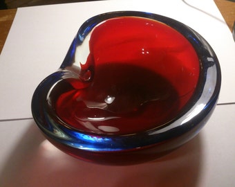 murano glas aschenbecher 50er jahre