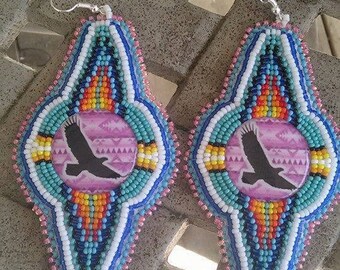 Eagle landscape Earrings