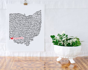 Cincinnati Illustration Print