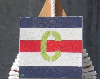 Signal Flag "C" nautical print