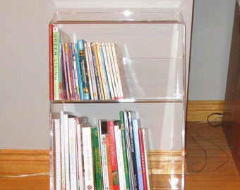 Acrylic - Lucite Bookcase - Plexiglas-