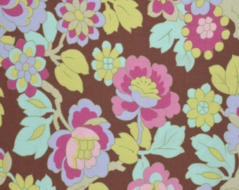 Amy Butler Fabric, Cutting Garden in Mocha, Gypsy Caravan collection, yard