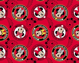 Disney Fabric House of Minnie Fabric FLEECE From Springs Creative