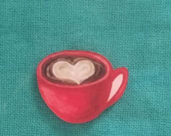 Cup of Coffee/Cappuccino Acrylic Needle Minder