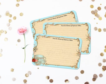 personalized recipe card
