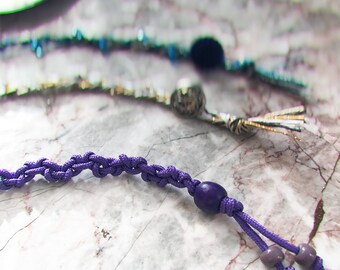 Friendship wristlet- deep violet