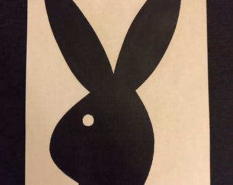 1960s Playboy Bunny Logo black Iron ON nos rare iron on collectible