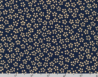 Sevenberry Kasuri - Blossoms Navy Blue by Sevenberry from Robert Kaufman