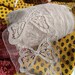 Antique French Butterfly White Cotton Tulle Lace Sold by the Yard Unused Sewing Project Bridal Lace Collectible #sophieladydeparis