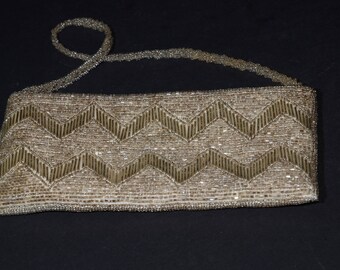 Vintage Handbag, Gorgeous Gold Tone Beaded Handbag, Vintage Purse, Perles d'Orient, Wedding Purse, prom, graduation