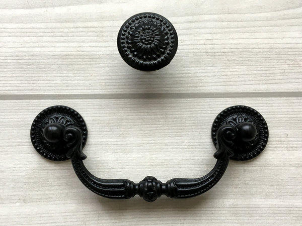 96 mm Schwarz Hängegriff Schubladen Griff Schrank Türknauf