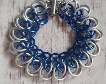 Doctor Who inspired chainmaille bracelet -Arkham -Tardis