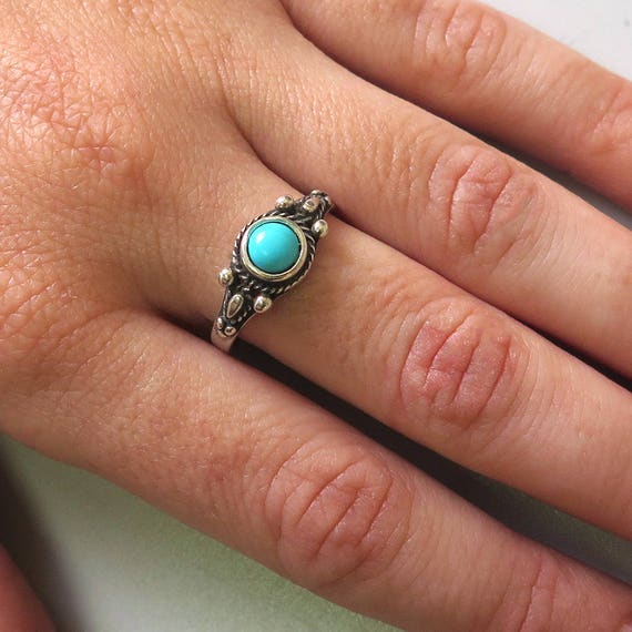Turquoise ring silver Turquise ring Turquoise silver ring