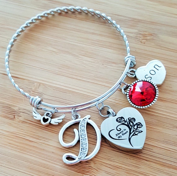 Urn Bracelet Urn Jewelry Sympathy Bracelet Sympathy Gift In Memory of Son Memorial Bracelet Loss of Son Loss of a Child Remembrance Bracelet