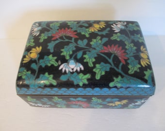 Antique Chinese Enamel Jewelry Box/1900's