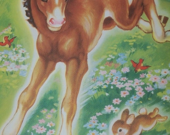 Vintage Ruth Newton Nursery Rhyme Book Print-Baby Colt