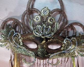 Mardi Gras, Carnival, Party, Ballroom Hand Crafted Original One of a Kind Mask