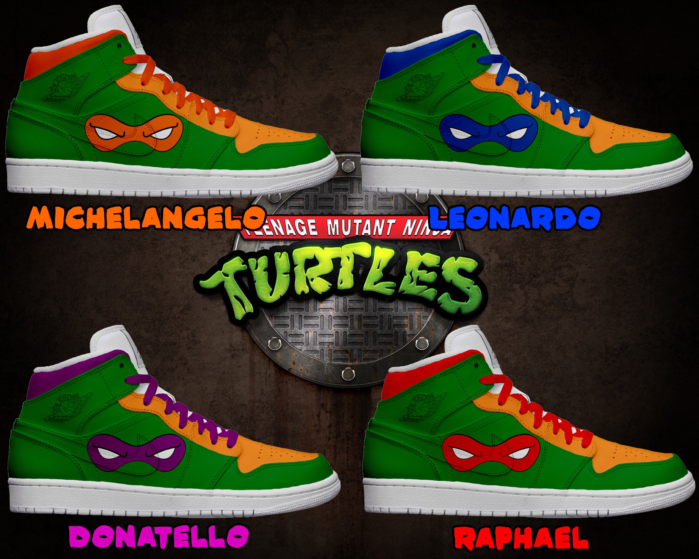 Men s Light Up Teenage Mutant Ninja Turtles Shoes 