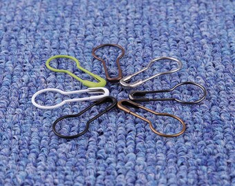 100pcs Bulb Safety Pins 21*9mm Pear Shape Safety Pins Stitch Markers Metal Tag Pins