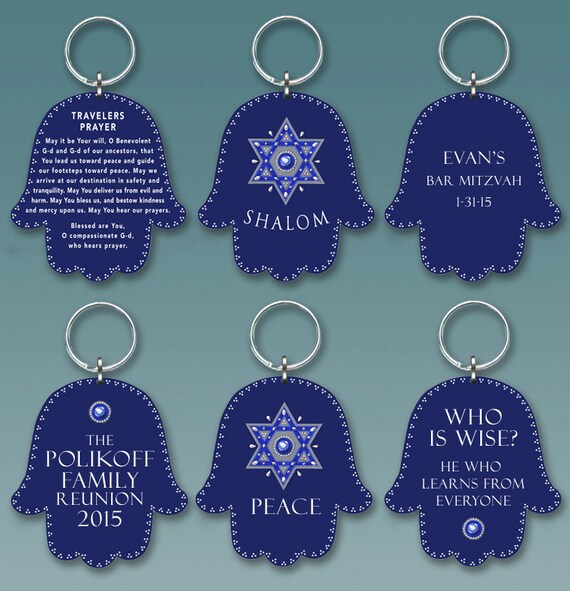 Custom Keychain Party Favors by Mickie Caspi 100 pieces