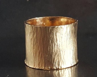 Wide Band Ring, Adjustable Wide Band, Valentine's Day Gift, Statement Ring