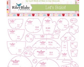 Bake Sale 2 Let's Bake Templates by Lori Holt of Bee in My Bonnet for Riley Blake Designs