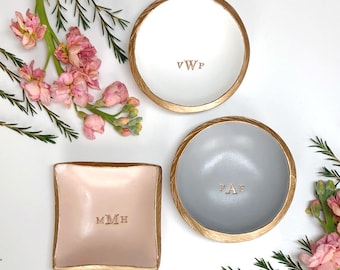 Personalized Ring Dish / Monogram Jewelry Dish / Gift For Her / Bridesmaid Gift / Personalized Jewelry Dish / Engagement Gift / Wedding Gift