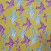 Crayon Birds in Yellow by Hokkoh - Japanese Cotton/Linen Canvas Fabric