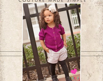 Blossom's Baby Tab Shorts PDF Pattern Sizes newborn to 18/24 mos.