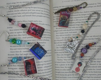 Beaded Bookmarks with Clay book charms