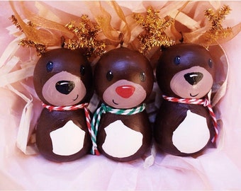 Custom Reindeer Ornaments 2"