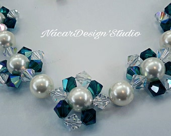 Swarovski Pearls and Crystals Necklace Set