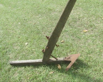 Antique Plow, Farm implement, farm tool, antique tool, wall decor, rustic decor, farmhouse decor,