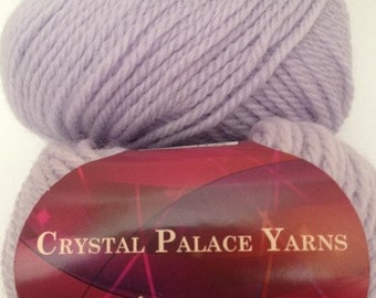 Crystal Palace Aran Wool Yarn, Color-Soft Blue #1008, 100% Wool, Worsted Weight