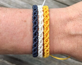 Adjustable Bracelet Stack. Macrame Jewelry Set. Beaded Bracelets. Friendship Bracelets. Boutique Fashion. Summer Jewelry. Jewelry Set.