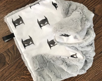 Batman, double cuddle lovey minky blanket