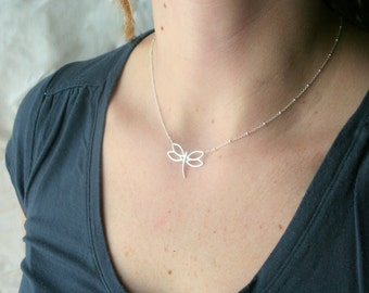 Sterling Silver Dragonfly Necklace
