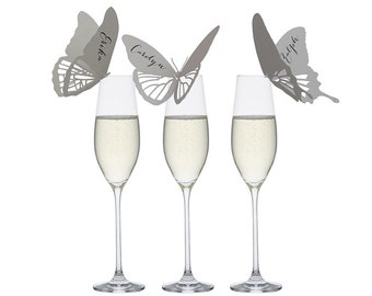 Butterfly Place Cards - wedding, baby shower, dinner party, monarch, modern, unusual, special, quirky, urban, pretty, spring