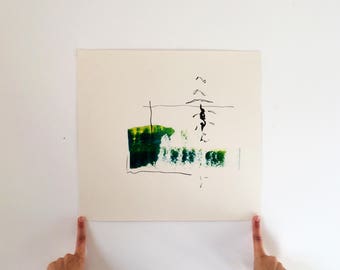 Watercolour abstract painting