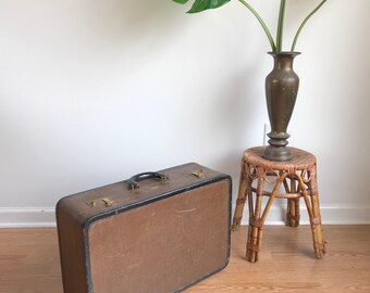 Vintage Dresner Bown Small Suitcase Tweed Suitcase Chicago / Vintage Luggage