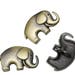 5 Elephant Buttons Bronze Metal Shanked 25 X 3.3 mm Sewing Craft Cardmaking UK SELLER Knitting Crochet
