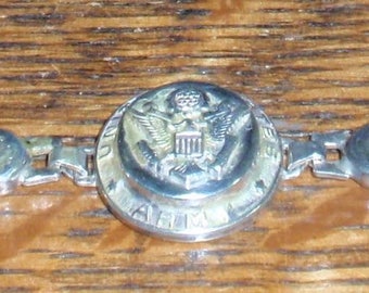 WW2 Army Sterling Womans Sweetheart Bracelet