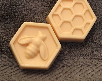 Milk and Honey Bee and Honeycomb Soap Set