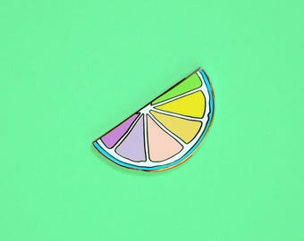 Pastel Citrus Hard Enamel Lapel Pin