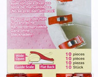 Clover Wonder Clips Quilting Clips Binding Clips- 10 pieces
