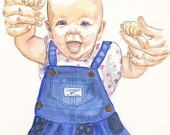 Custom Portrait: 8x10 Single Person Watercolor
